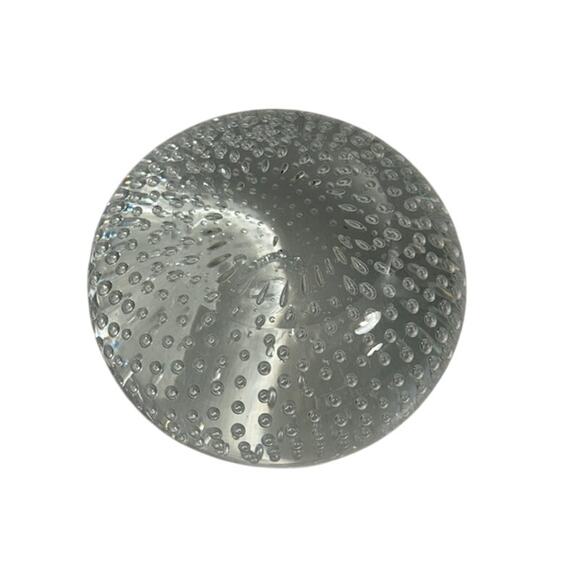 Clear Controlled Bubble Paperweight Pillow 3.25" by 1.75" - Picture 2 of 5